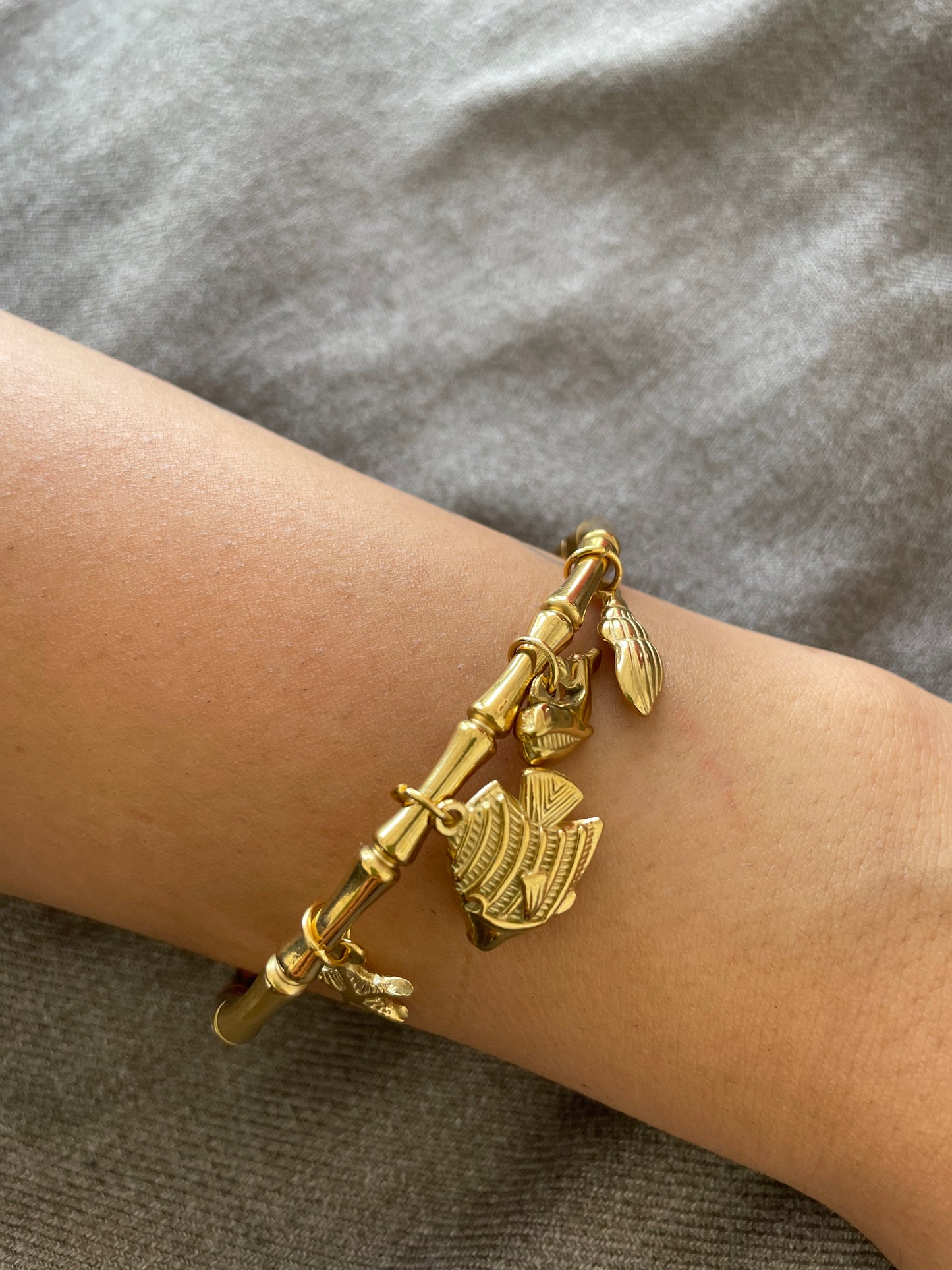 Ocean Charm Bamboo Bangle