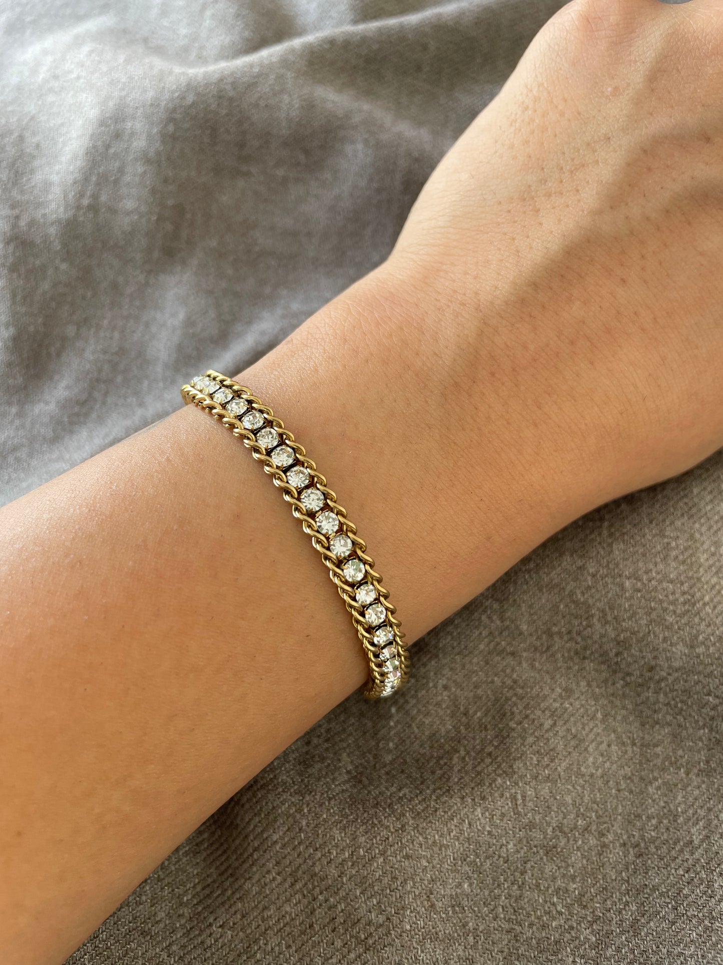 Classic Gold Chain Tennis Bracelet