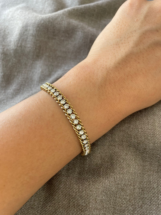 Classic Gold Chain Tennis Bracelet