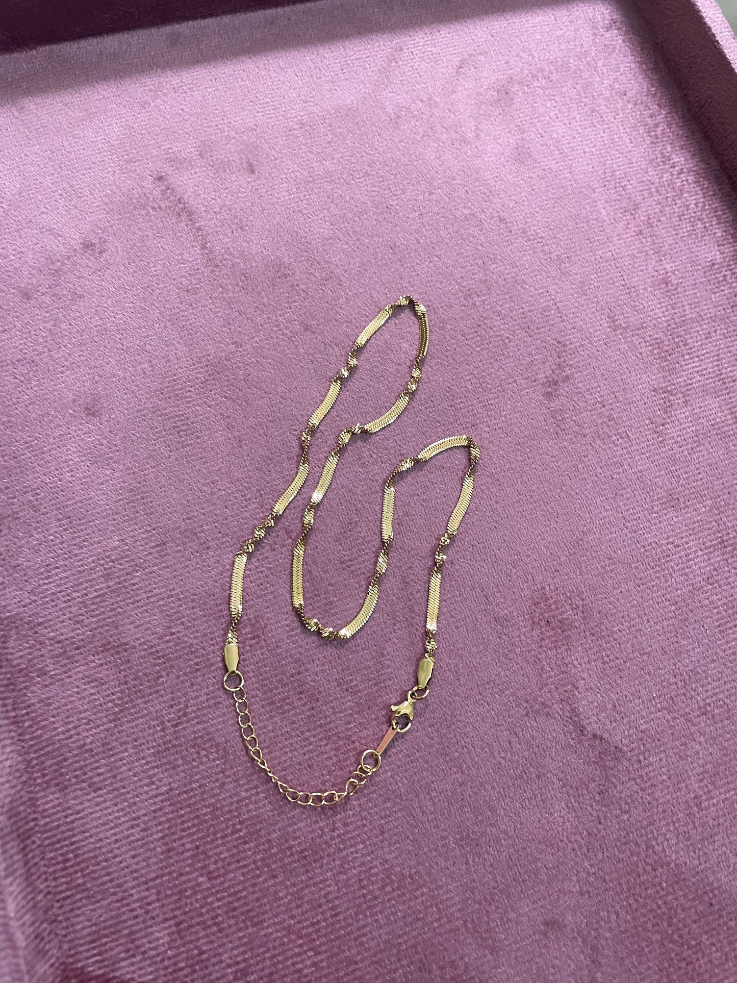 Twisted Elegance Gold Chain