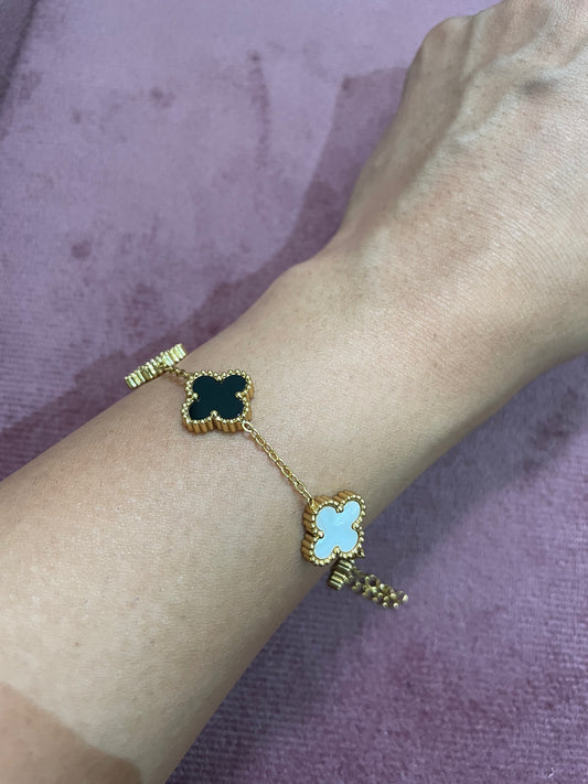 Lucky Clover Charm Bracelet