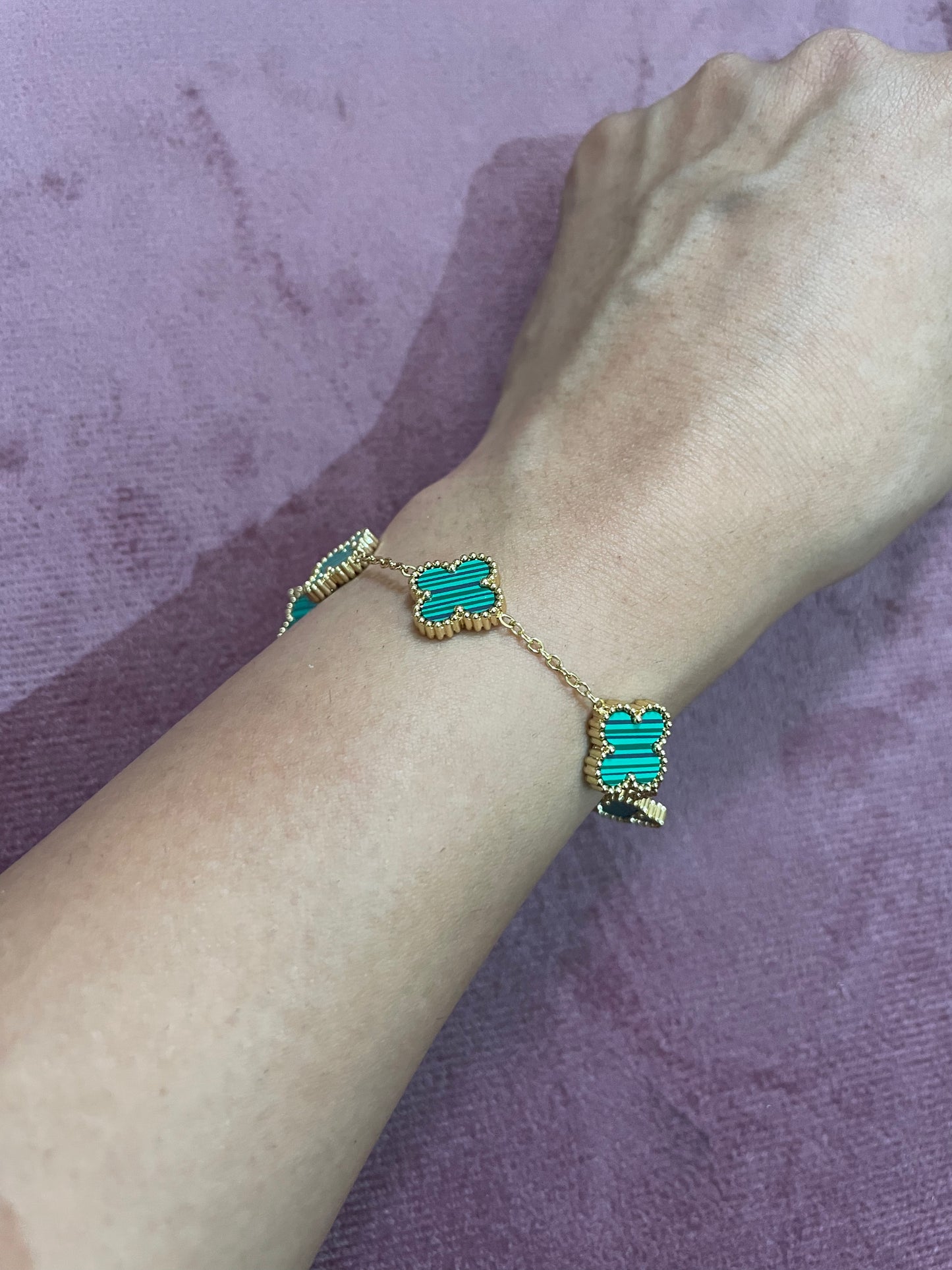 Lucky Clover Charm Bracelet