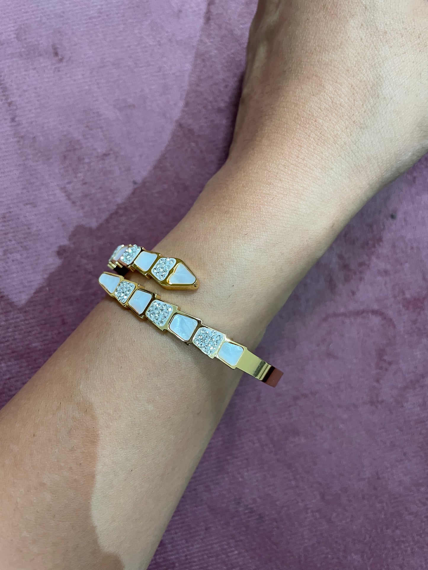 Opaline Luxe Dual Row Bangle