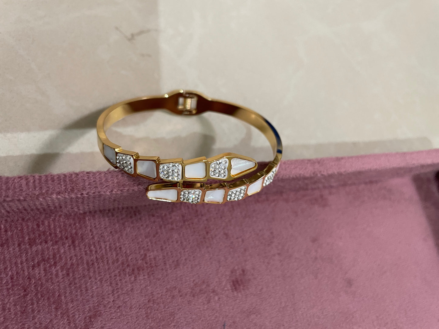 Opaline Luxe Dual Row Bangle