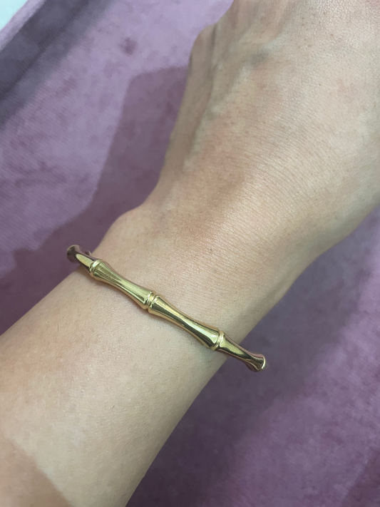 Bamboo Muse Gold Bangle