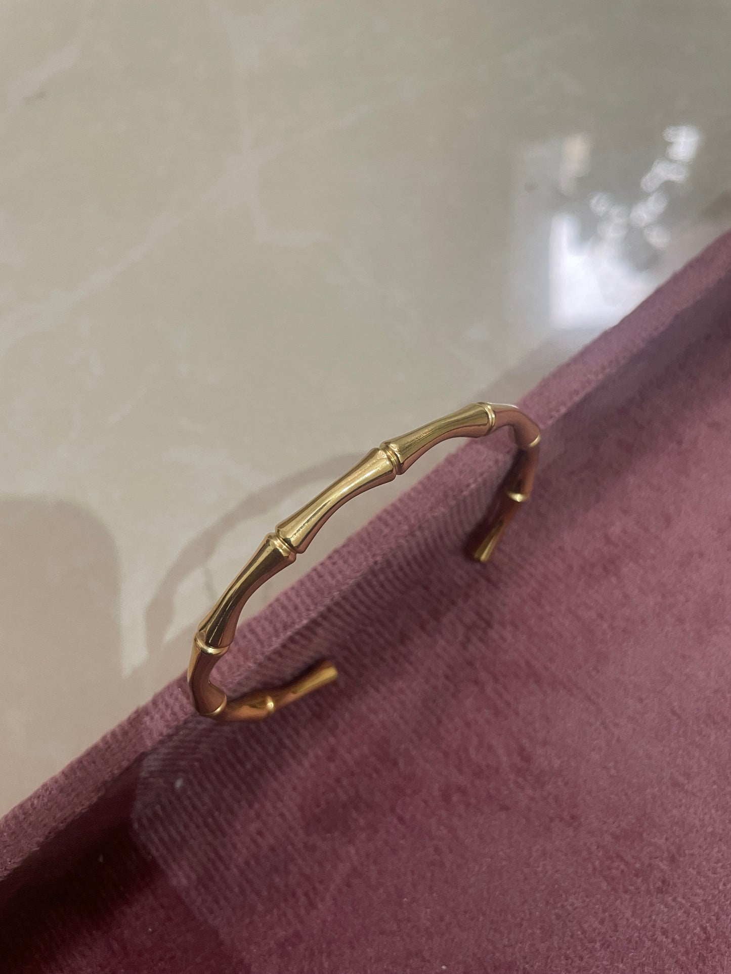Bamboo Muse Gold Bangle