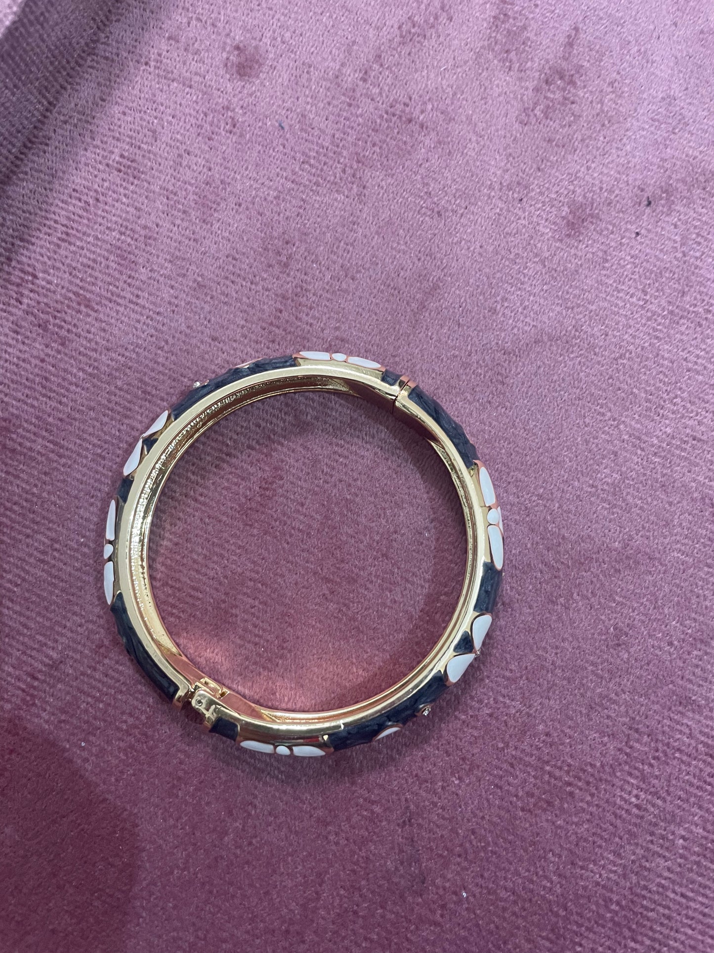 Enchanted Blossom Enamel Bangle