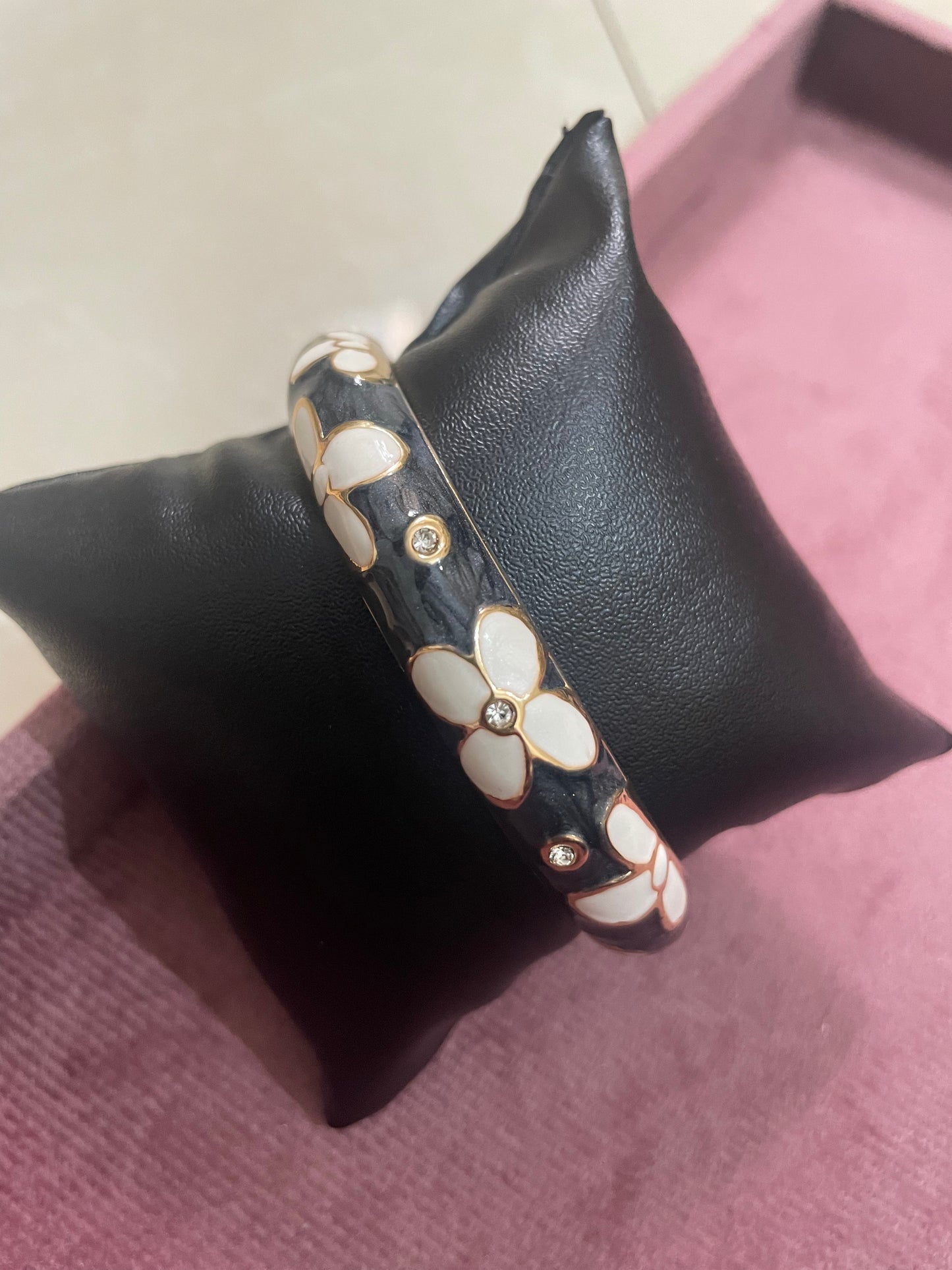 Enchanted Blossom Enamel Bangle