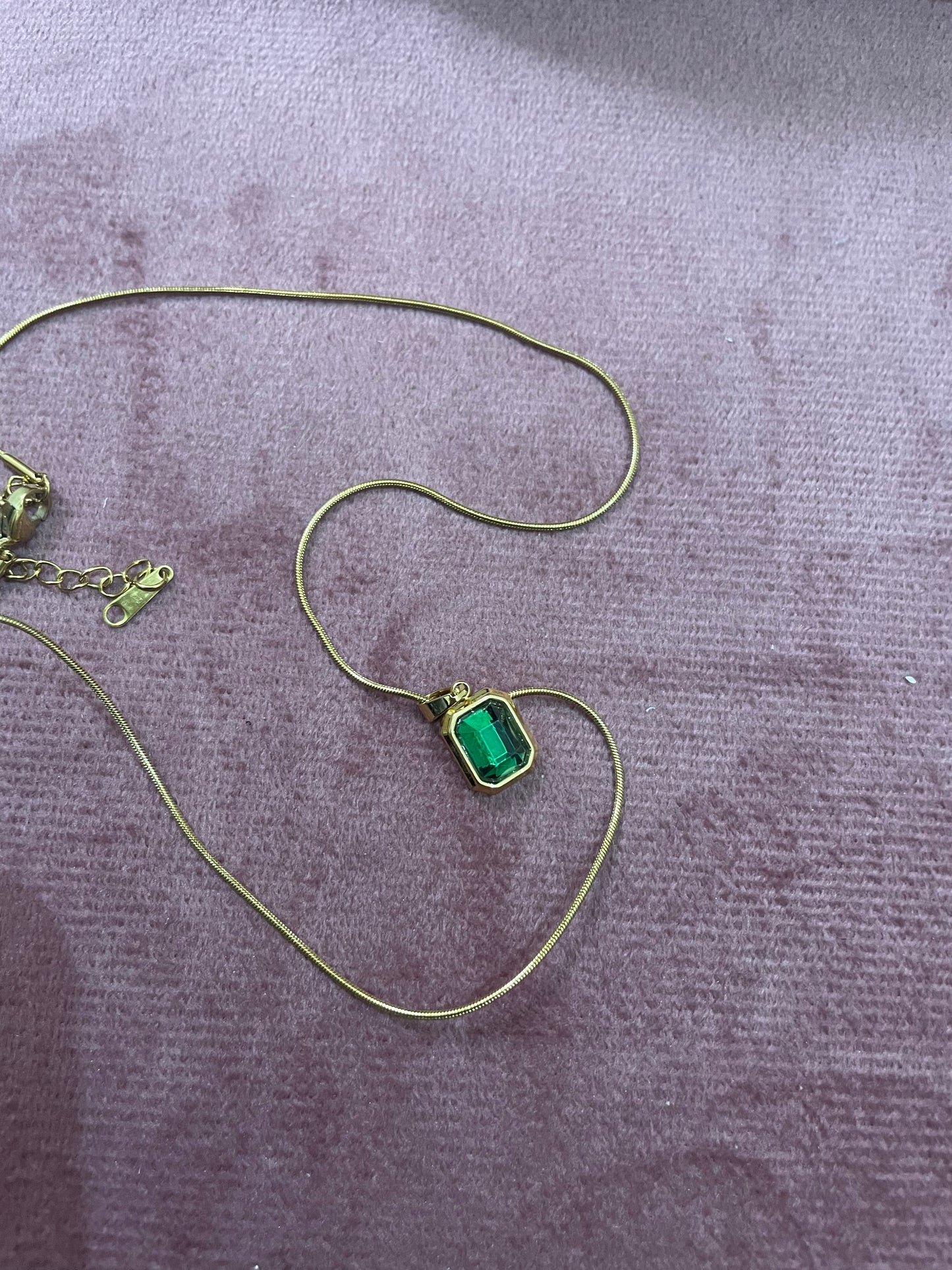 Emerald Radiance Solitaire Pendant