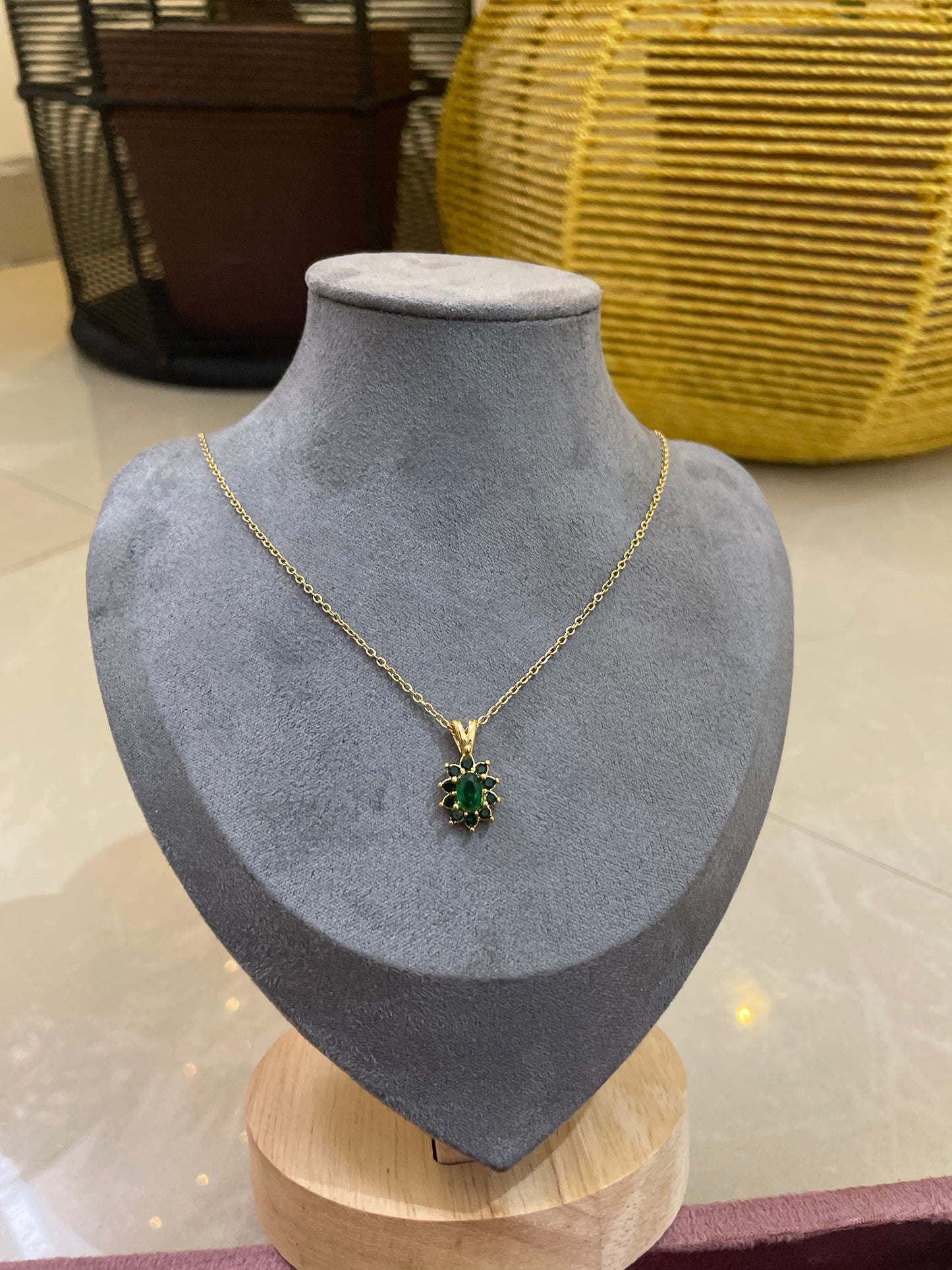 Sunburst Solitaire Necklace