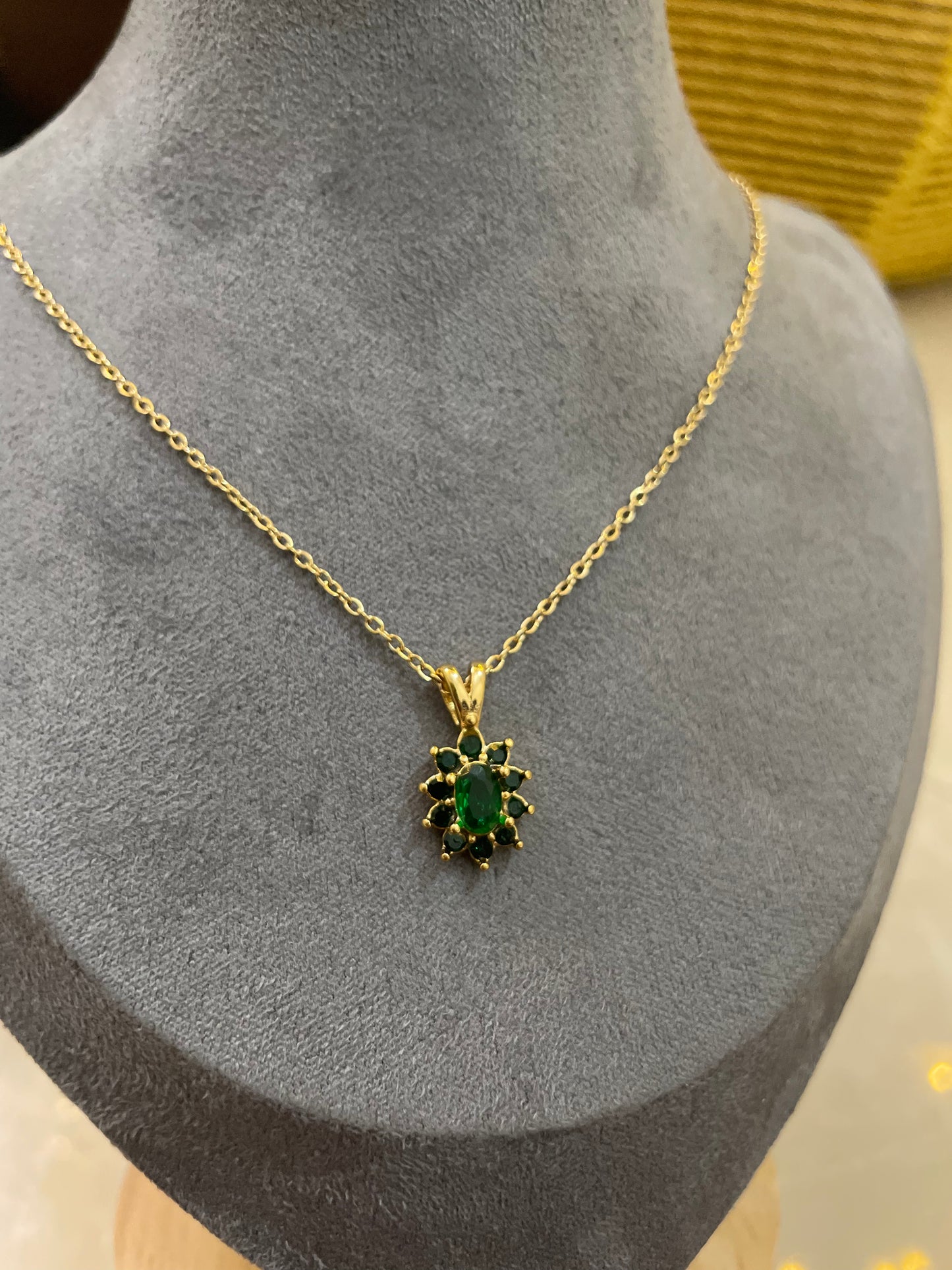 Sunburst Solitaire Necklace