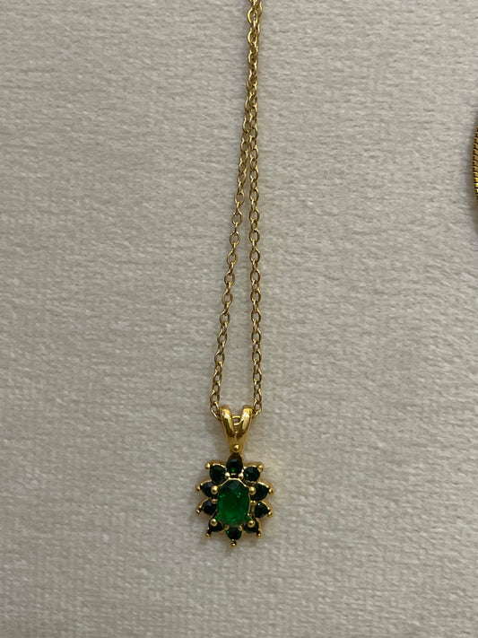 Sunburst Solitaire Necklace