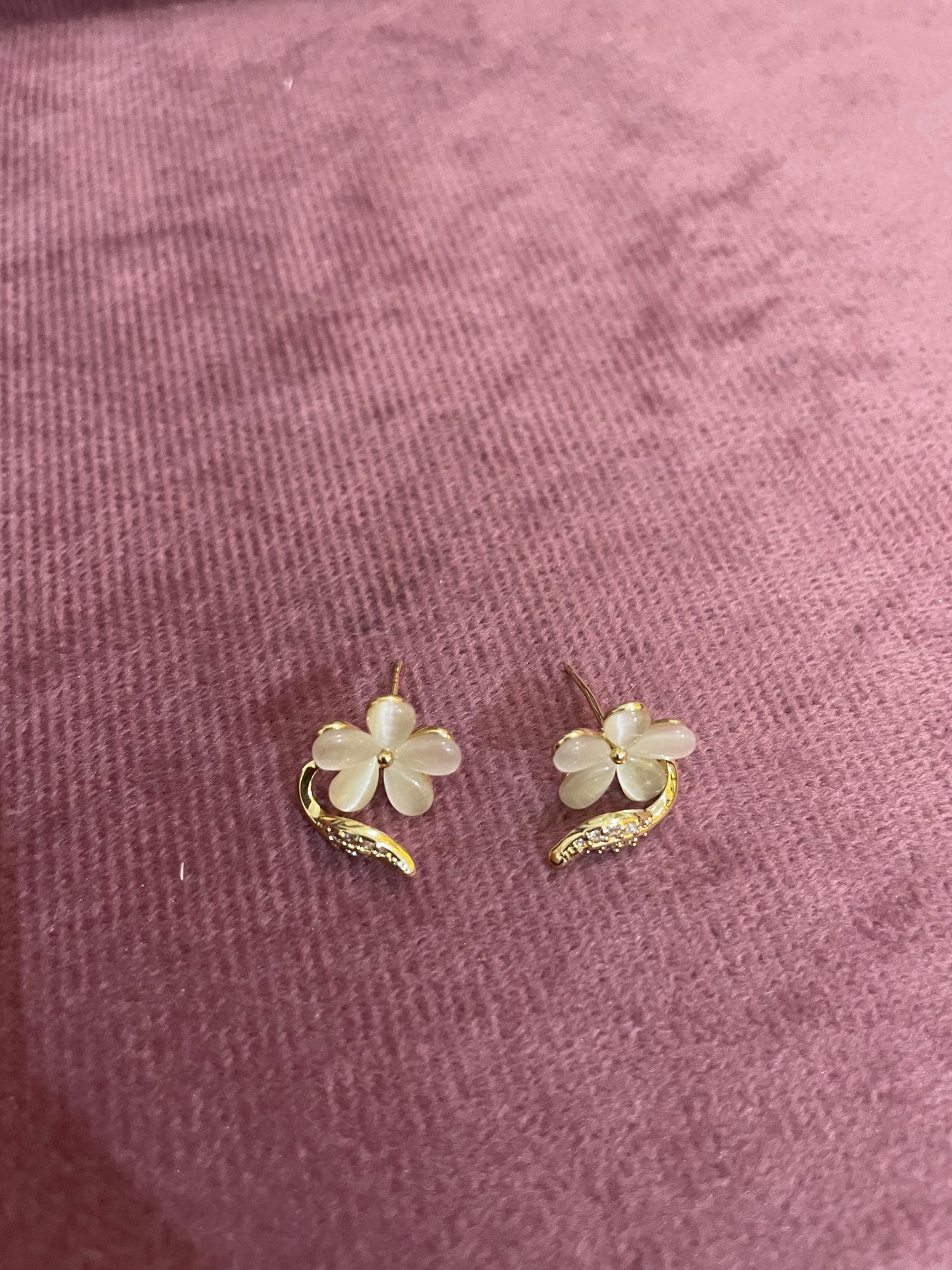 Mother of Pearl Blossom Studs