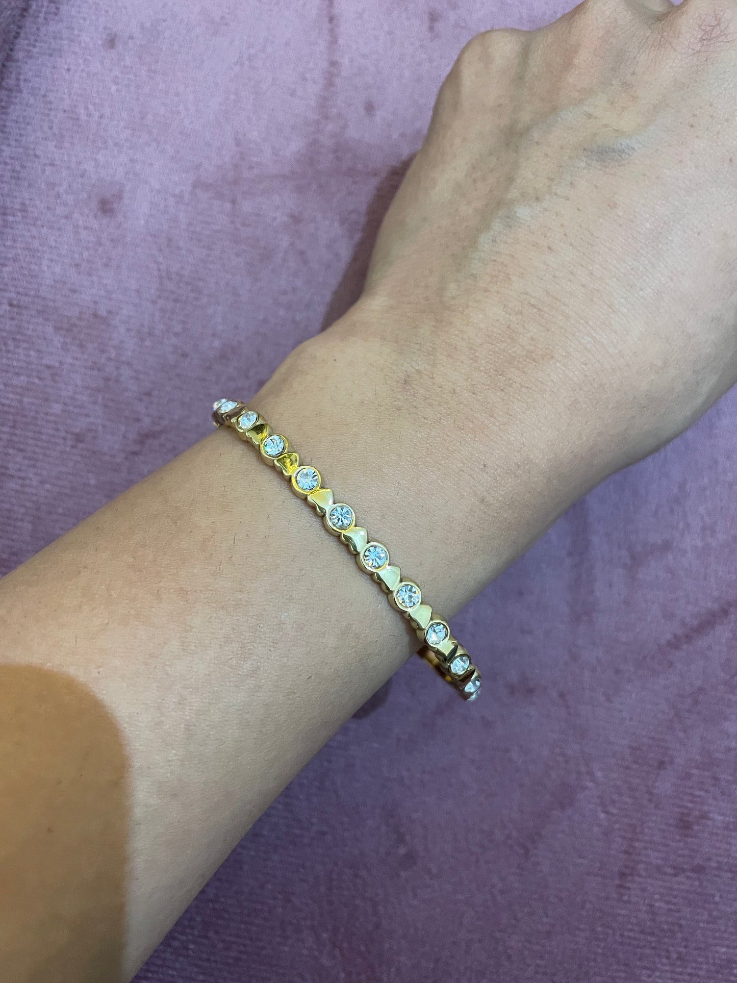 Radiant Heart Tennis Bangle