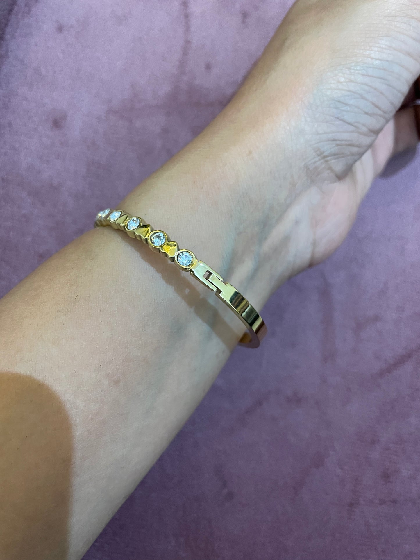 Radiant Heart Tennis Bangle