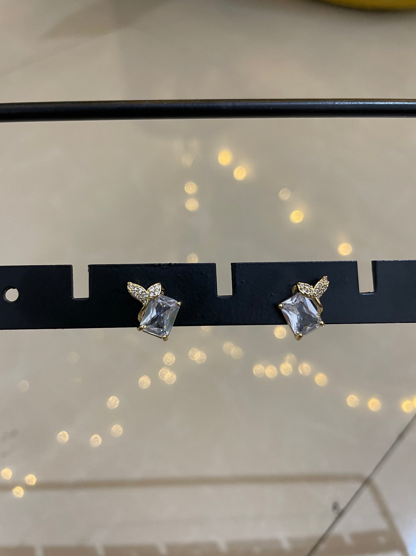 Crystal Whisper Butterfly Studs