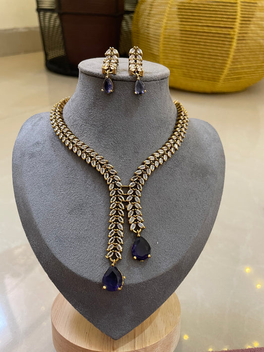 Elysia Drop AD Necklace Set