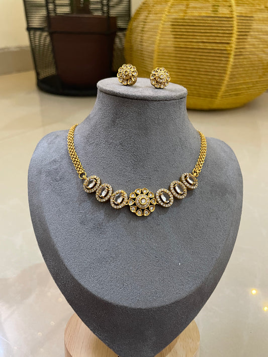 Florence Vintage Halo Necklace Set