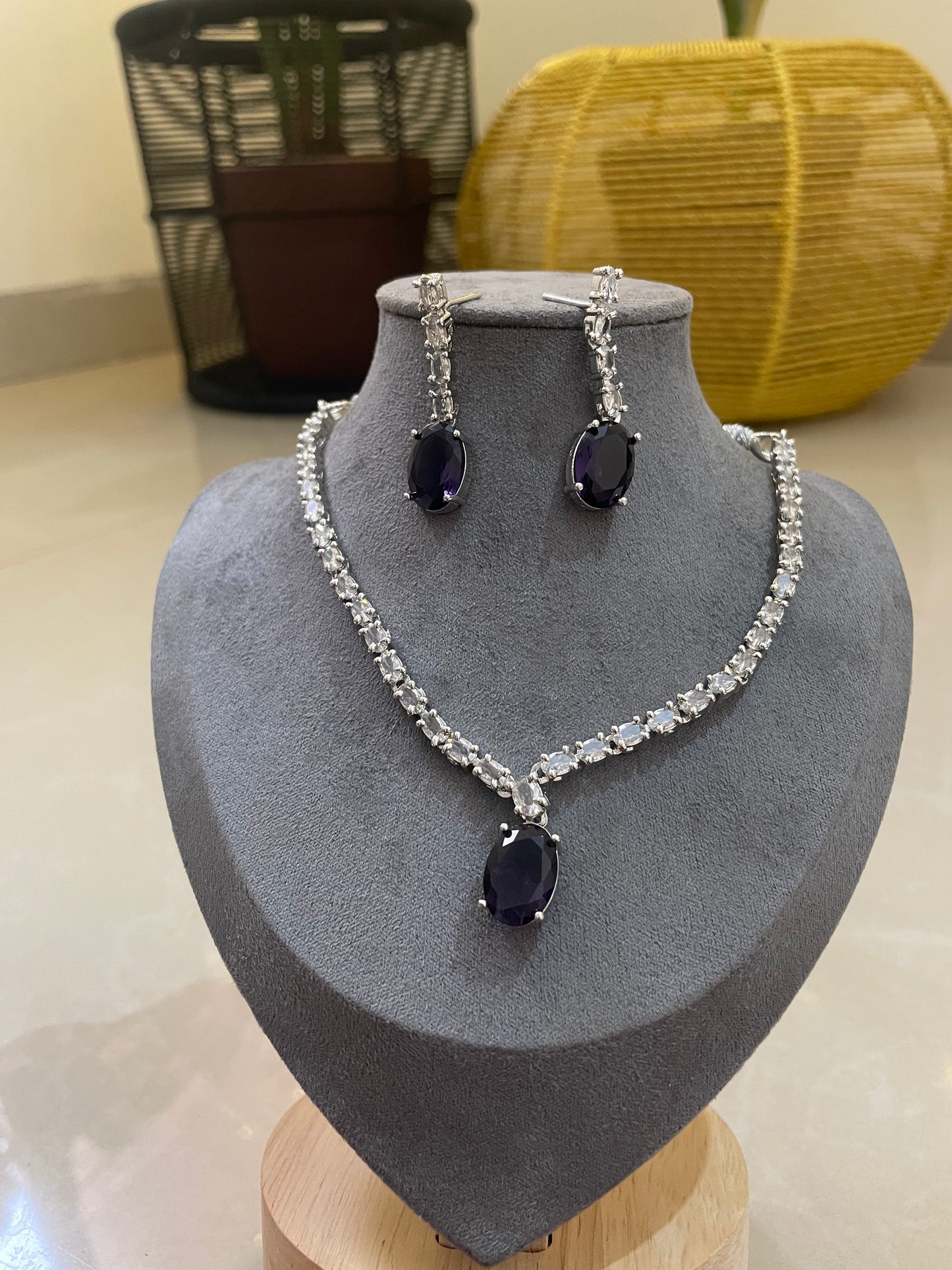 Crystal Elegance AD Necklace Set