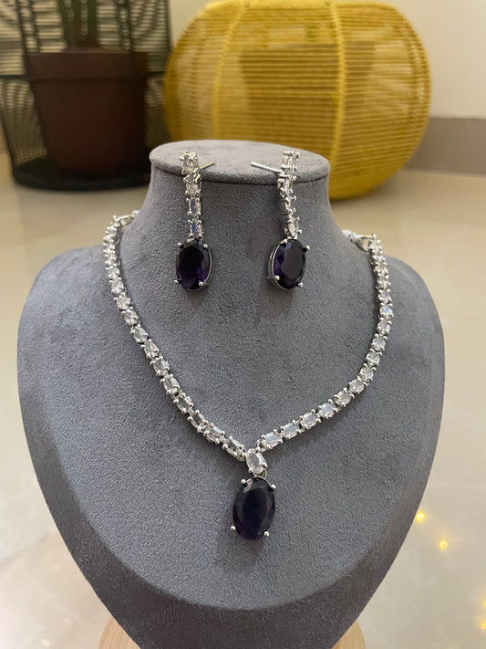Crystal Elegance AD Necklace Set