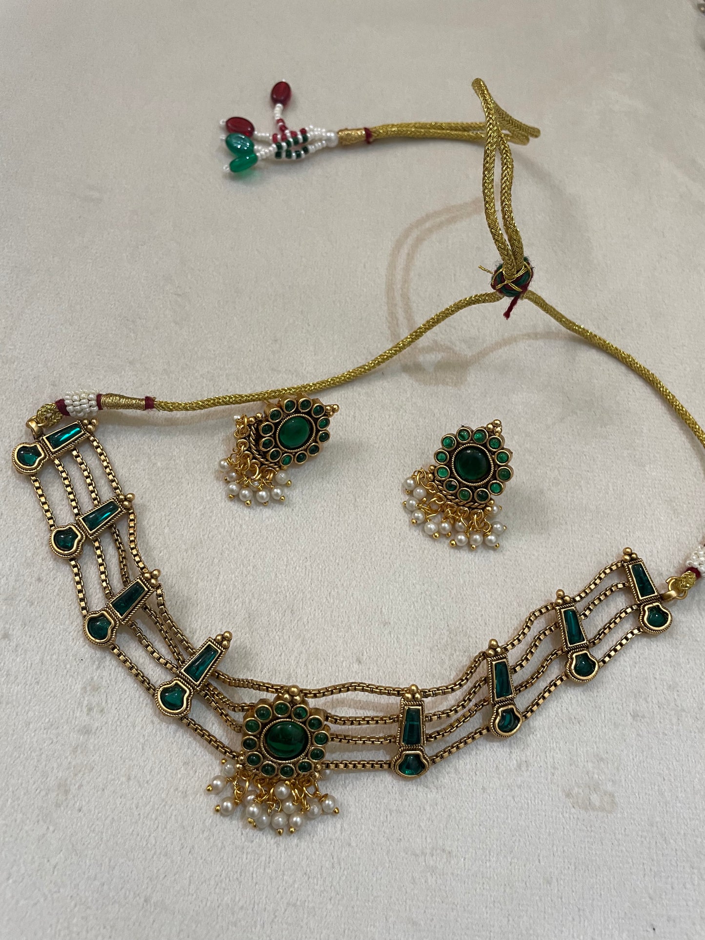 Royal Layered Choker Set