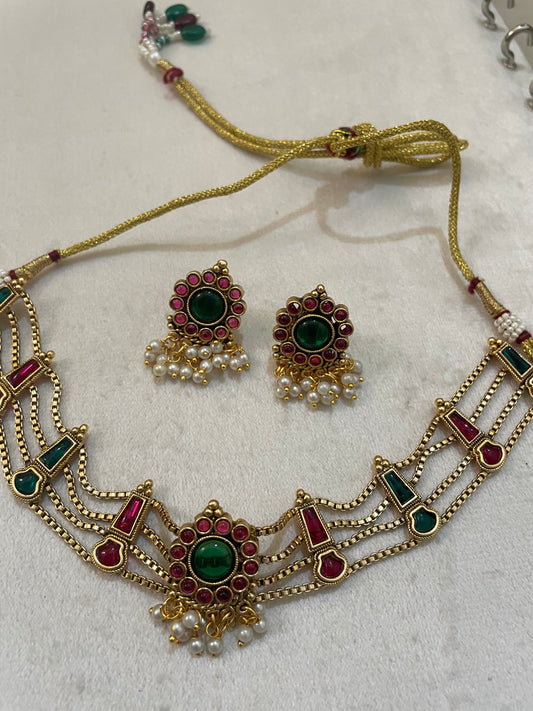 Royal Layered Choker Set