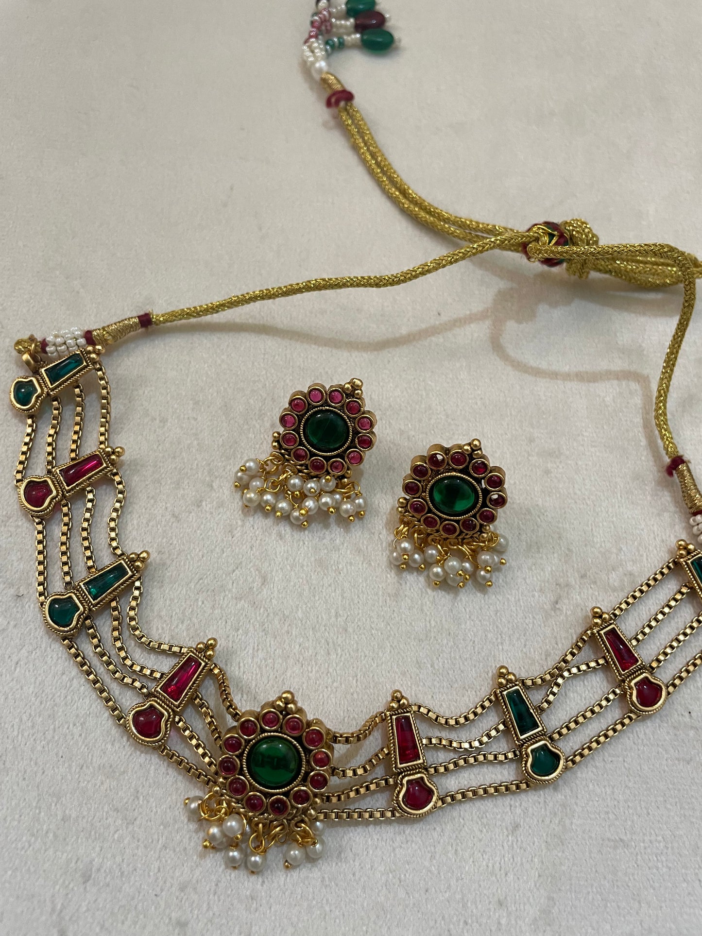 Royal Layered Choker Set