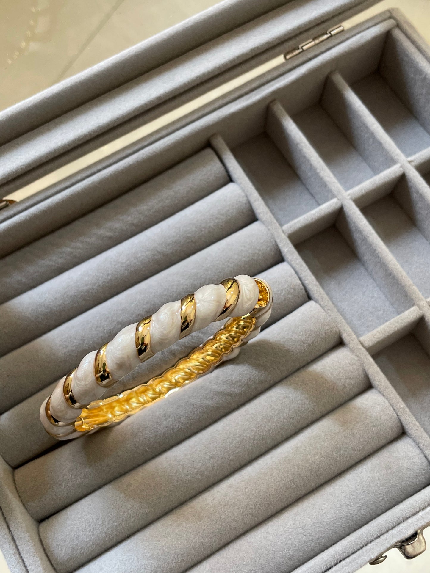 Twisty Rope Enamel Bangle