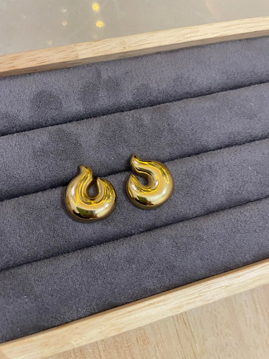 Gilded Flame Earrings