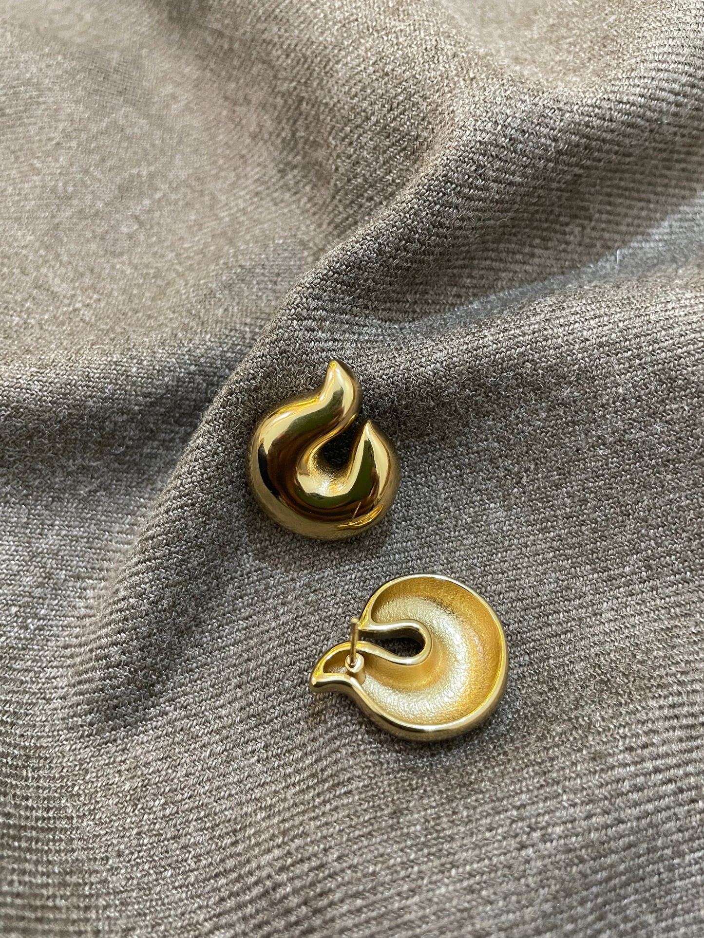 Gilded Flame Earrings