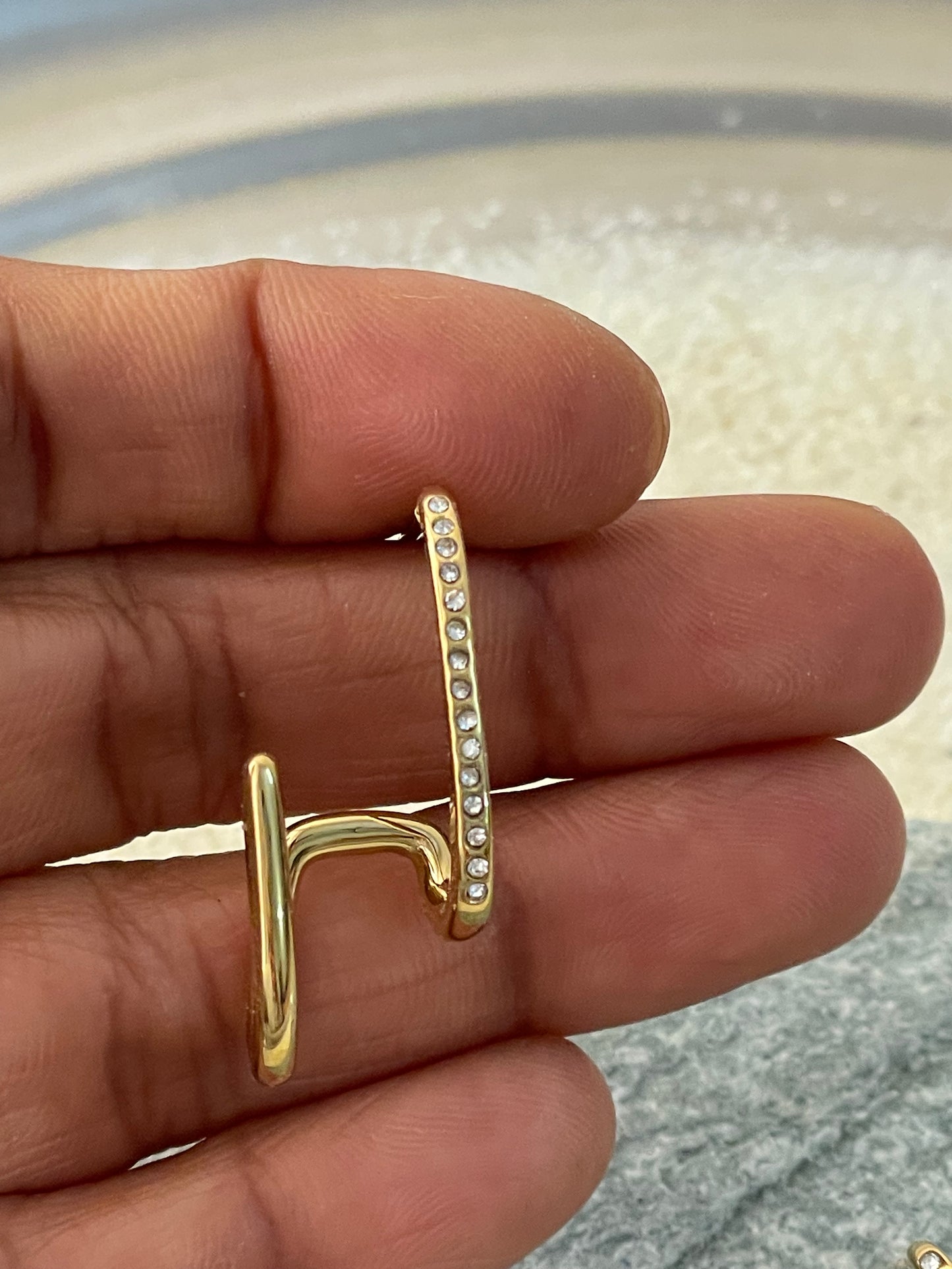 Linear Multi Band Earrings