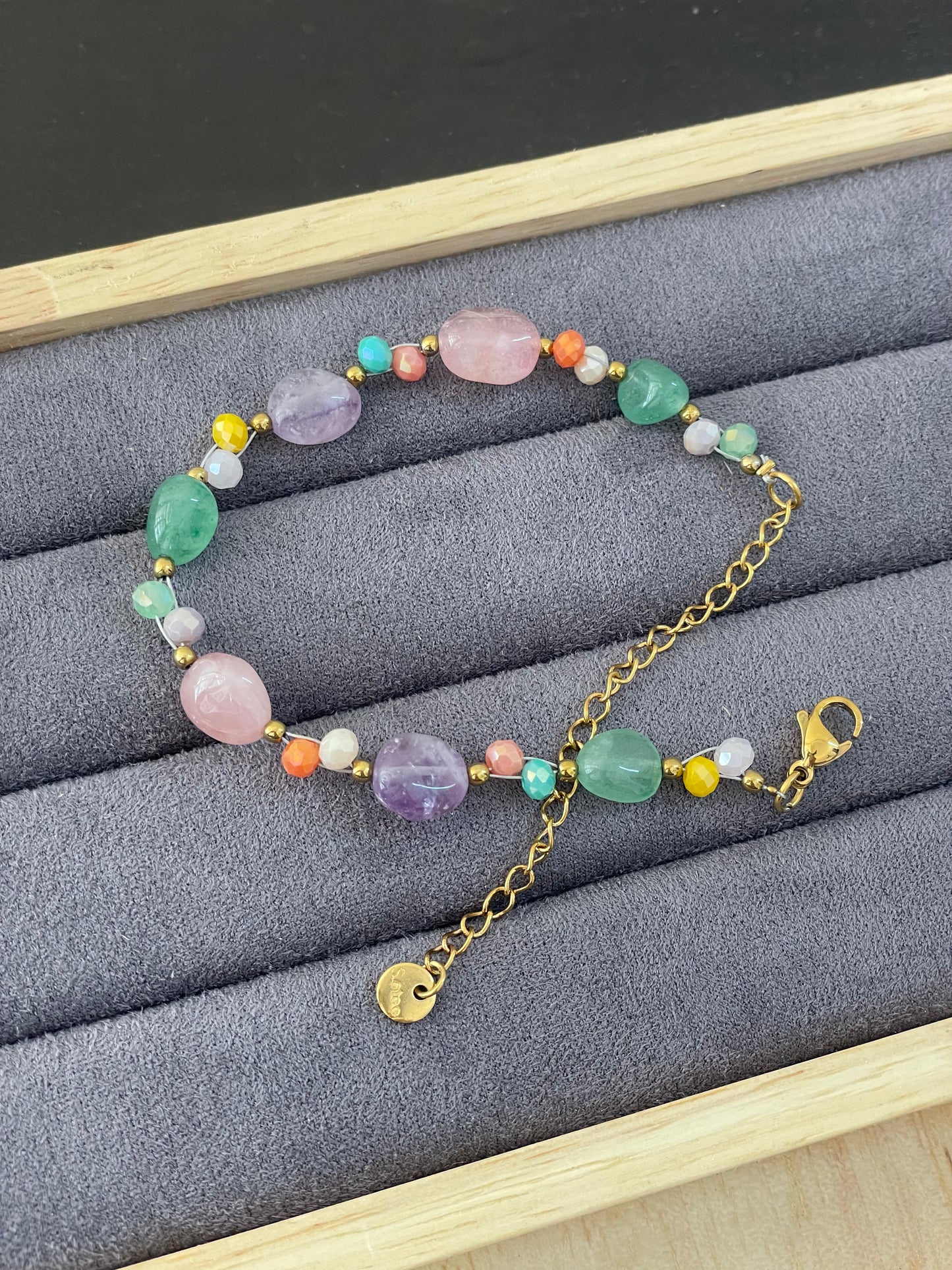 Multicolor Natural Beaded Bracelet
