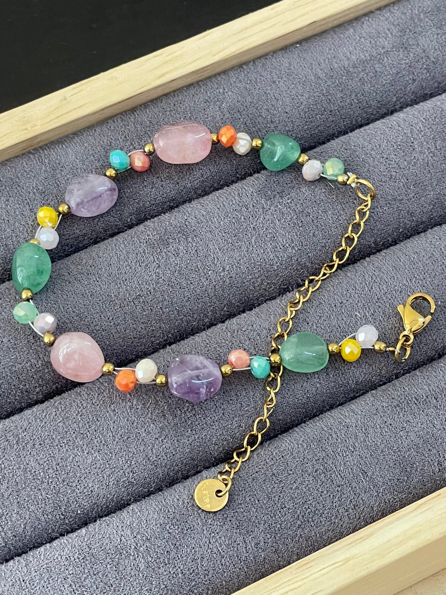 Multicolor Natural Beaded Bracelet