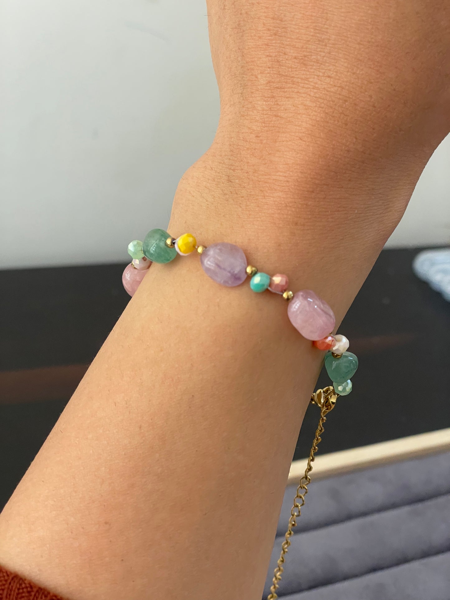 Multicolor Natural Beaded Bracelet
