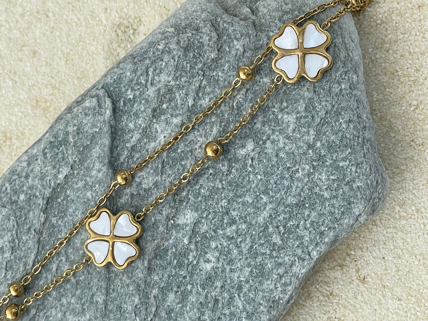 White Clover Mother-of-Pearl Bracelet