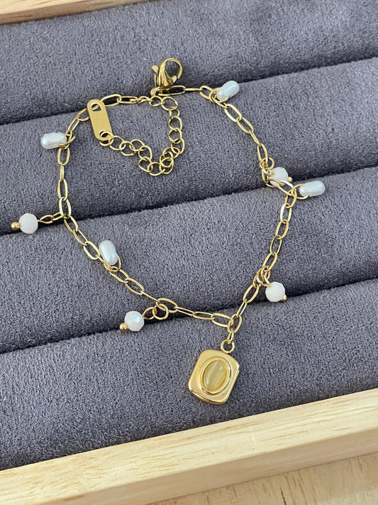 Golden Meadow Charm Bracelet