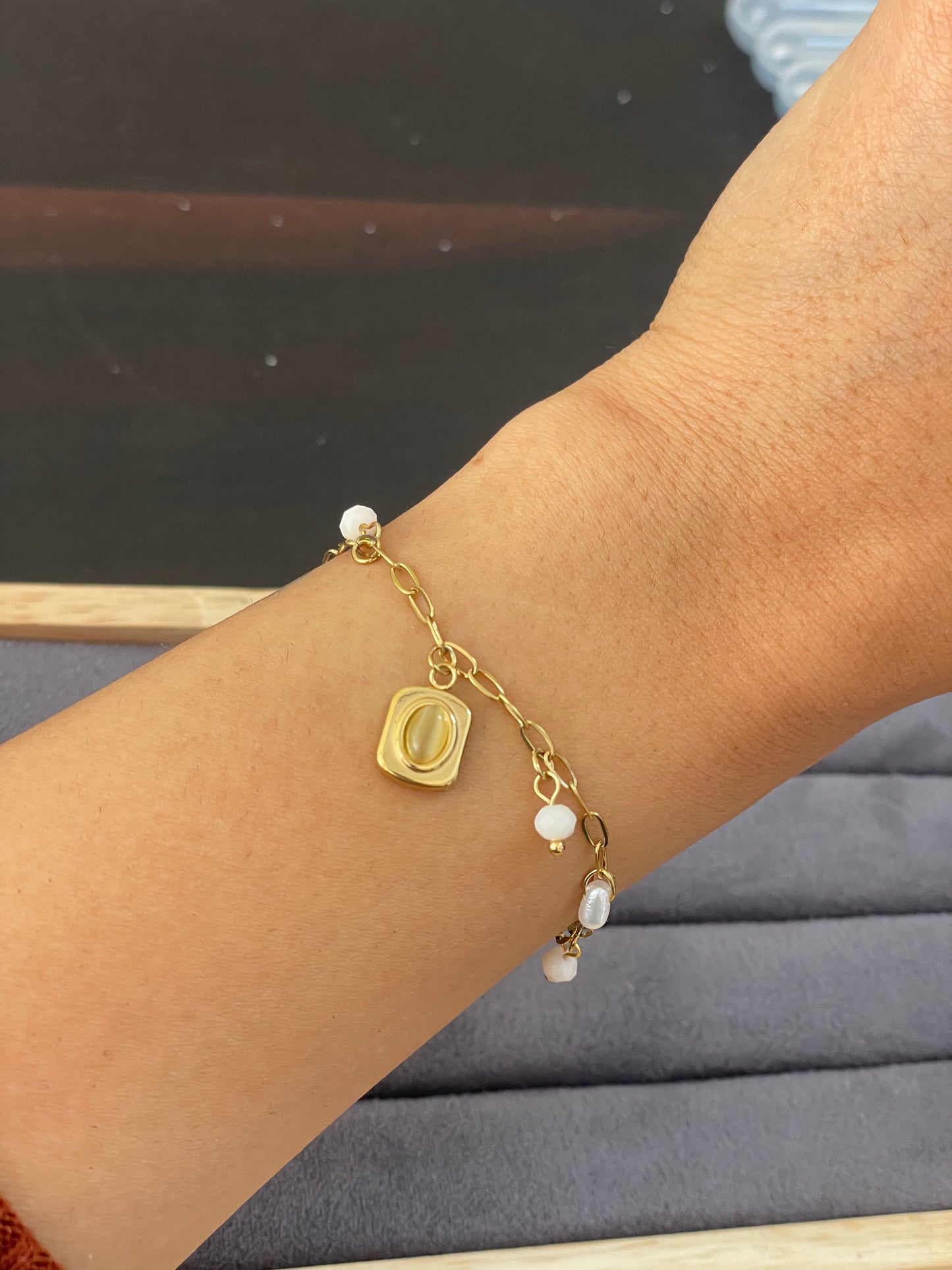 Golden Meadow Charm Bracelet