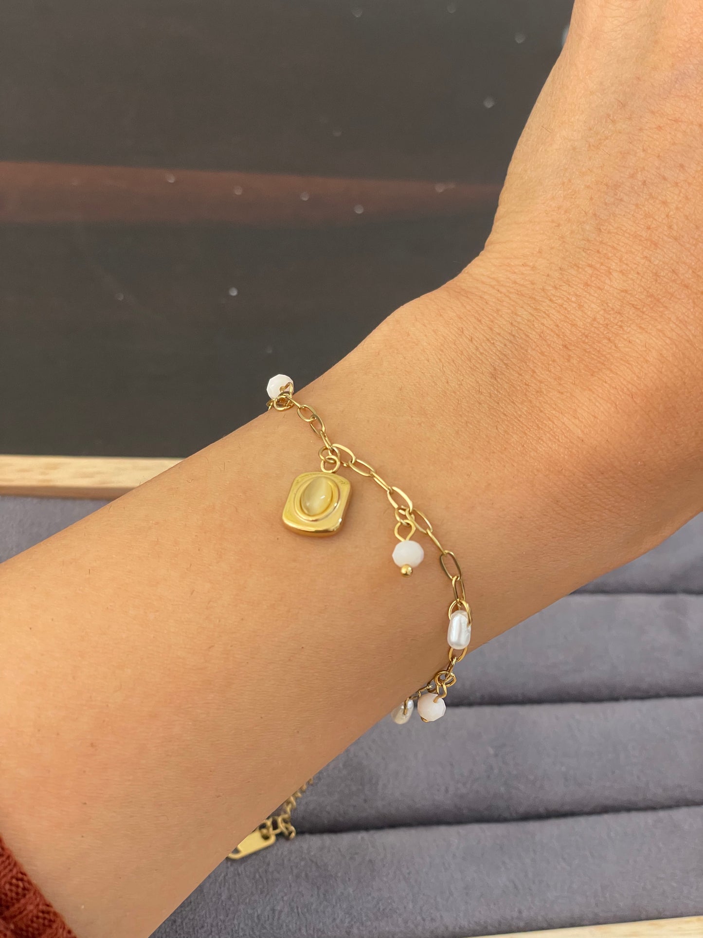 Golden Meadow Charm Bracelet