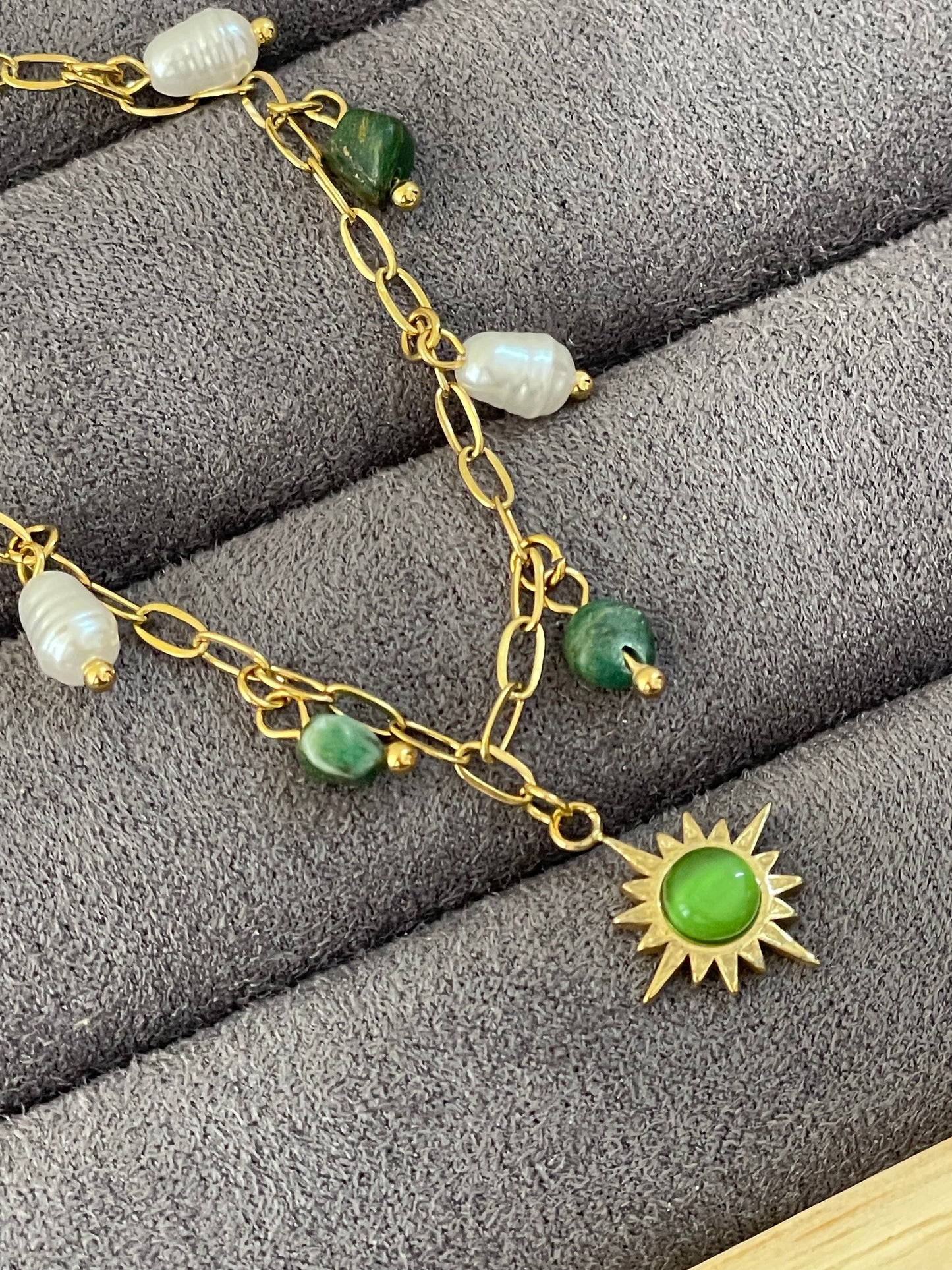 The Solar Jade Charm Bracelet