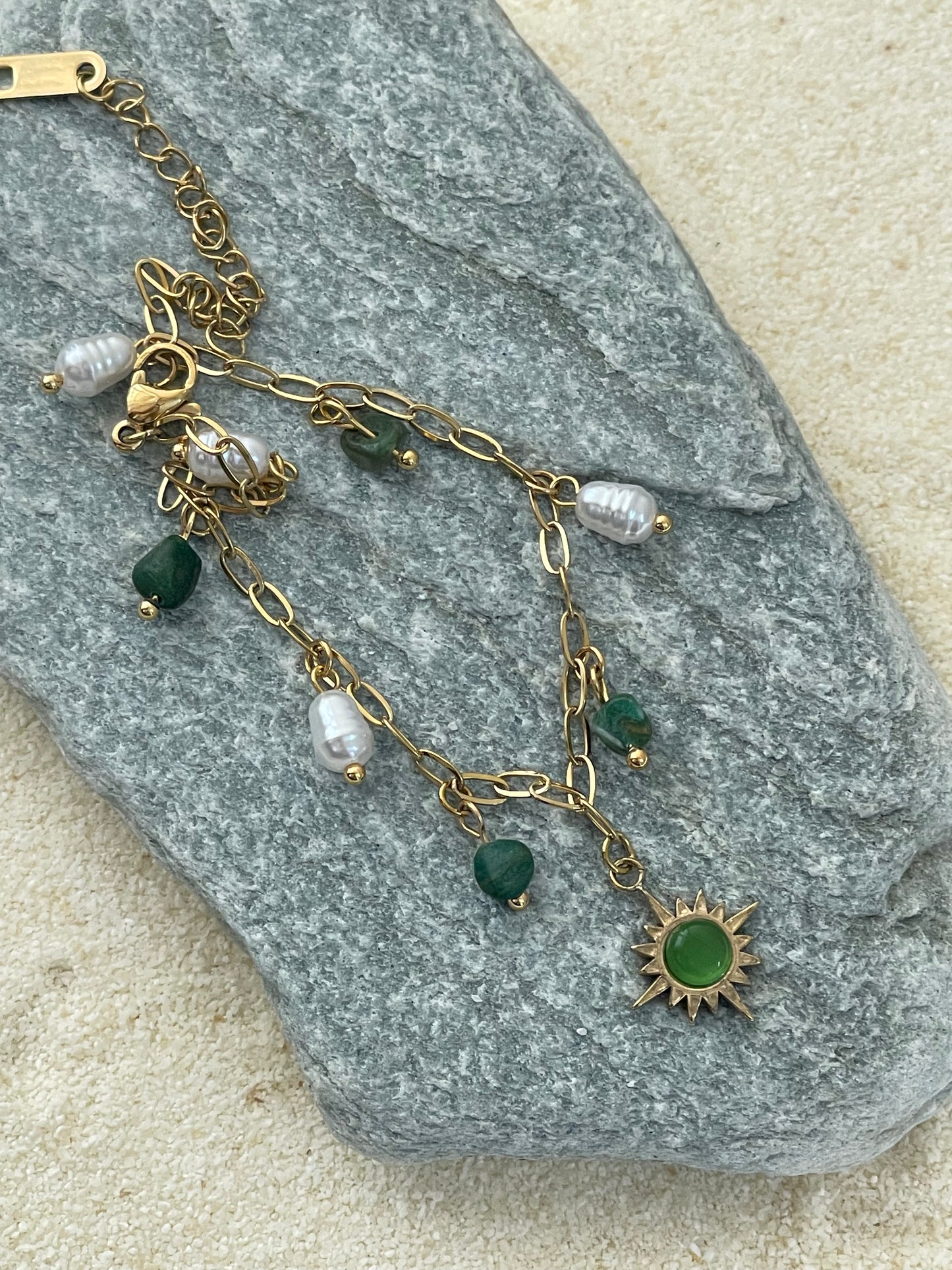 The Solar Jade Charm Bracelet