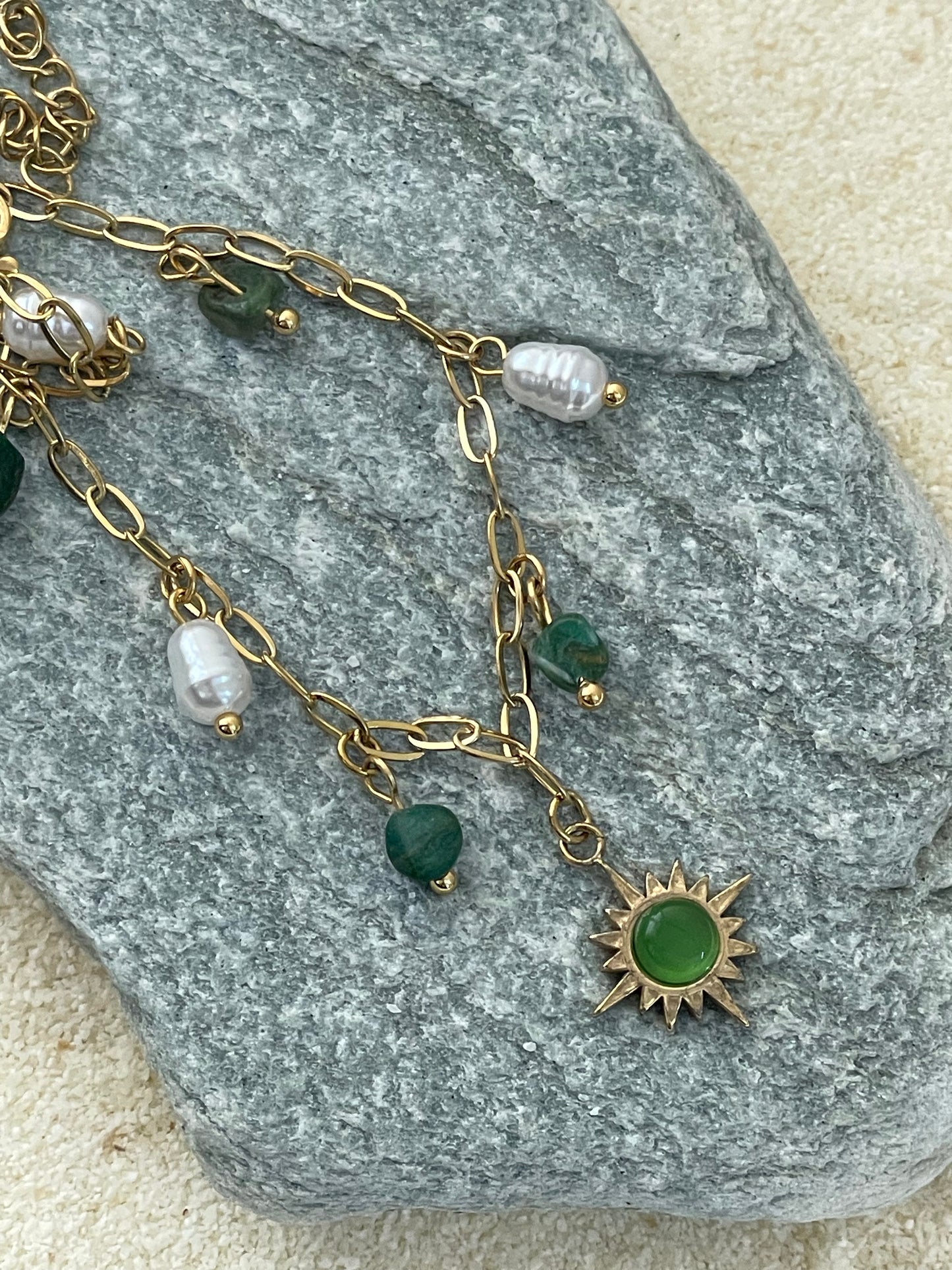 The Solar Jade Charm Bracelet