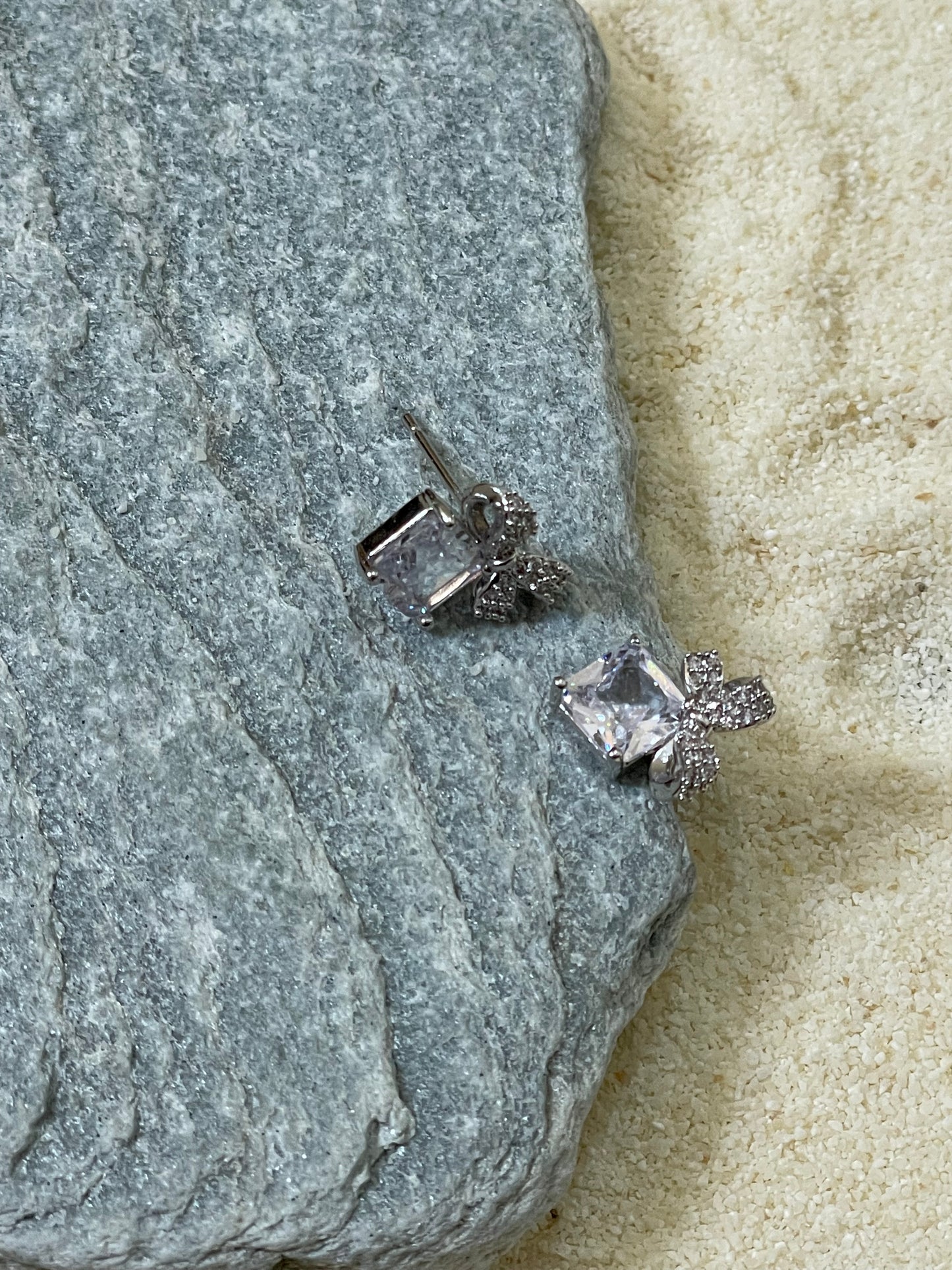 Crystal Whisper Butterfly Studs