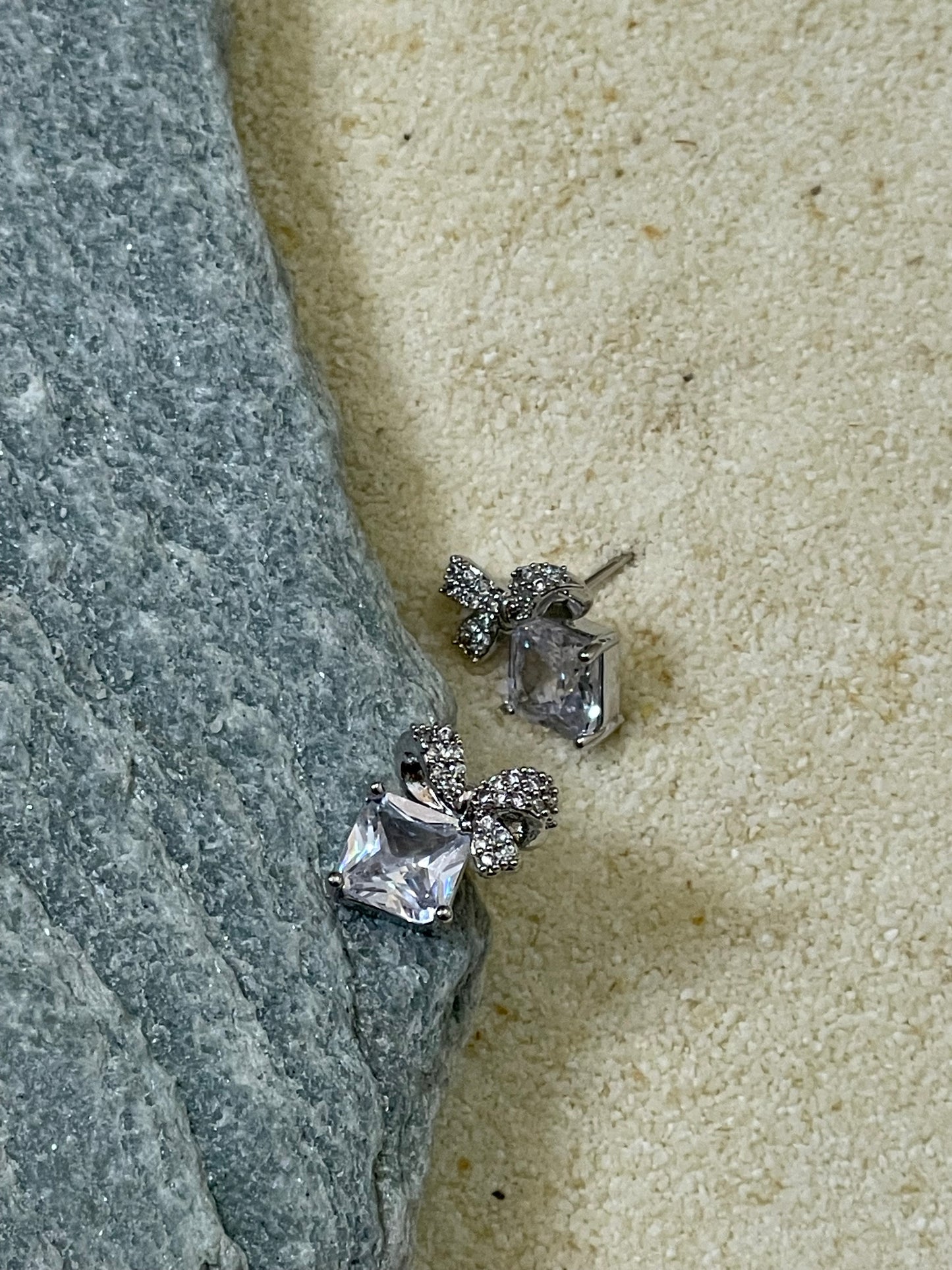 Crystal Whisper Butterfly Studs