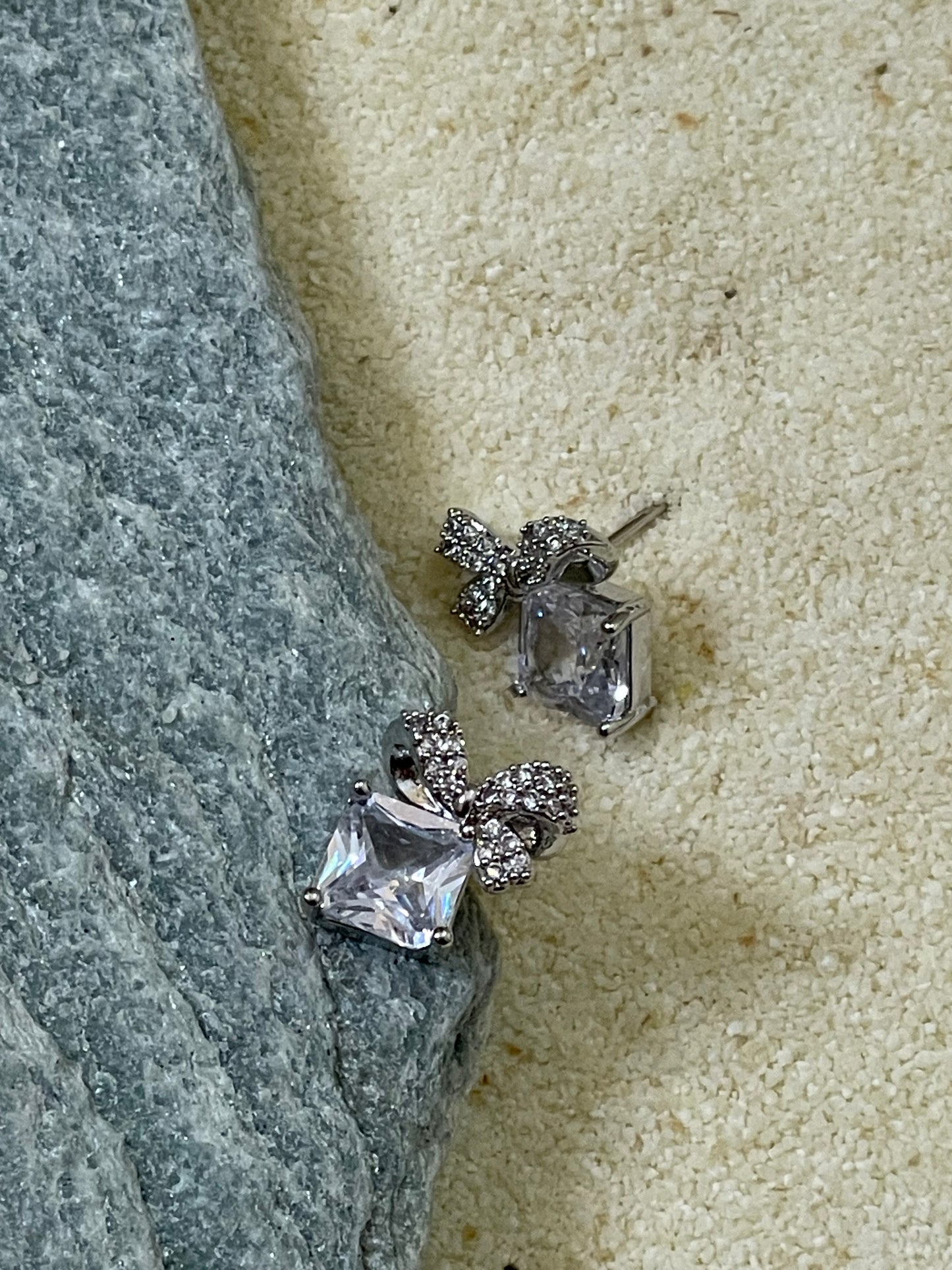 Crystal Whisper Butterfly Studs