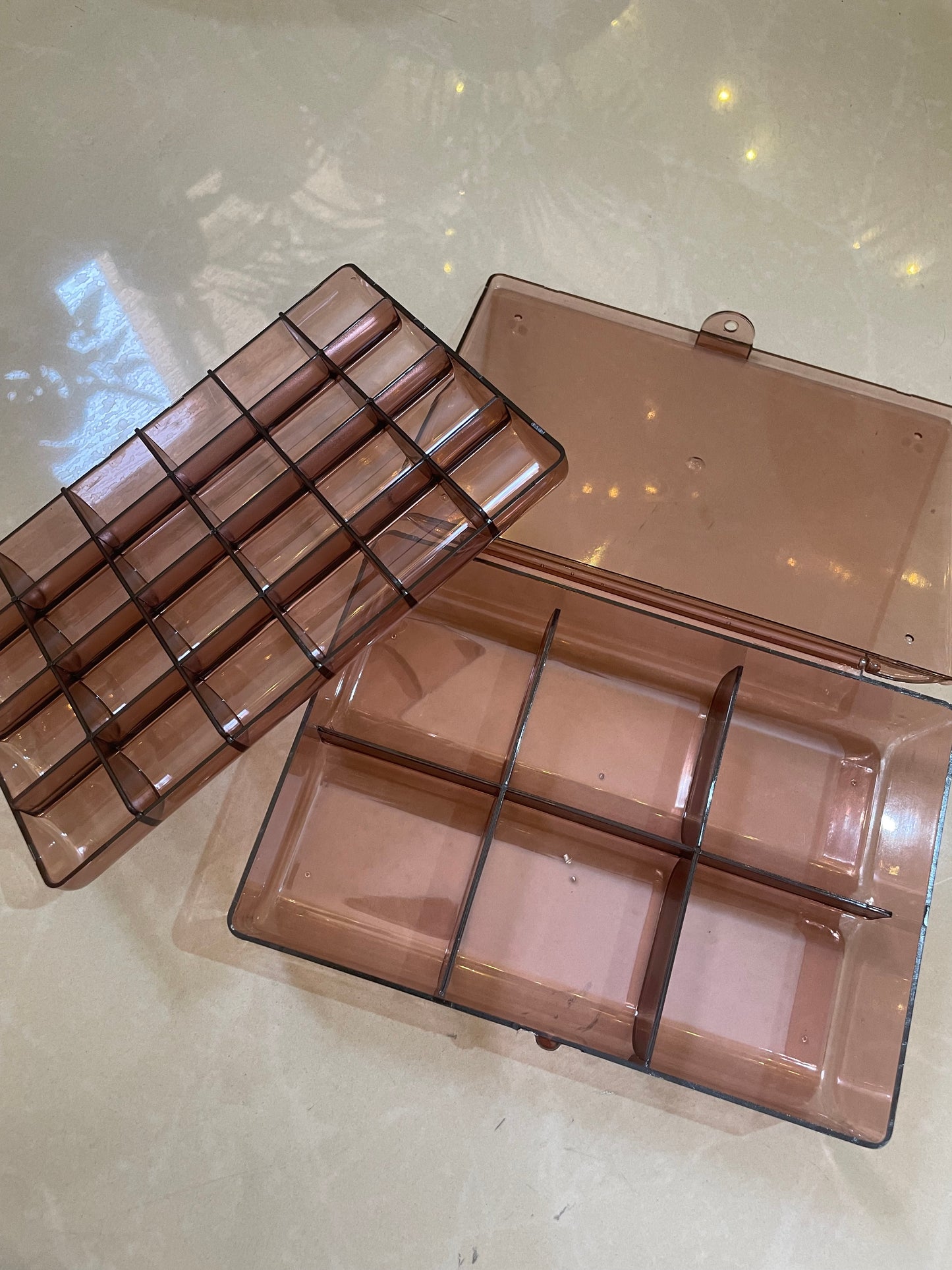 Brown Clear Organiser