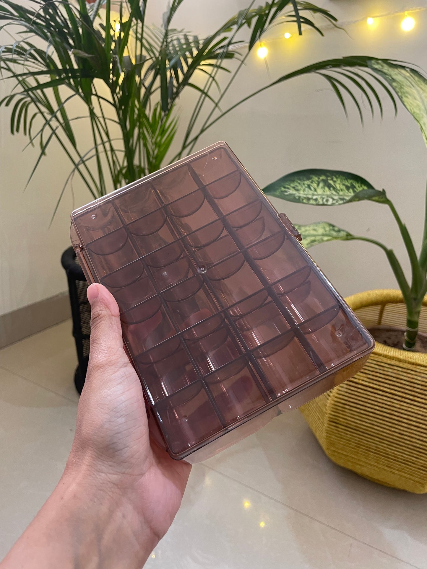 Brown Clear Organiser