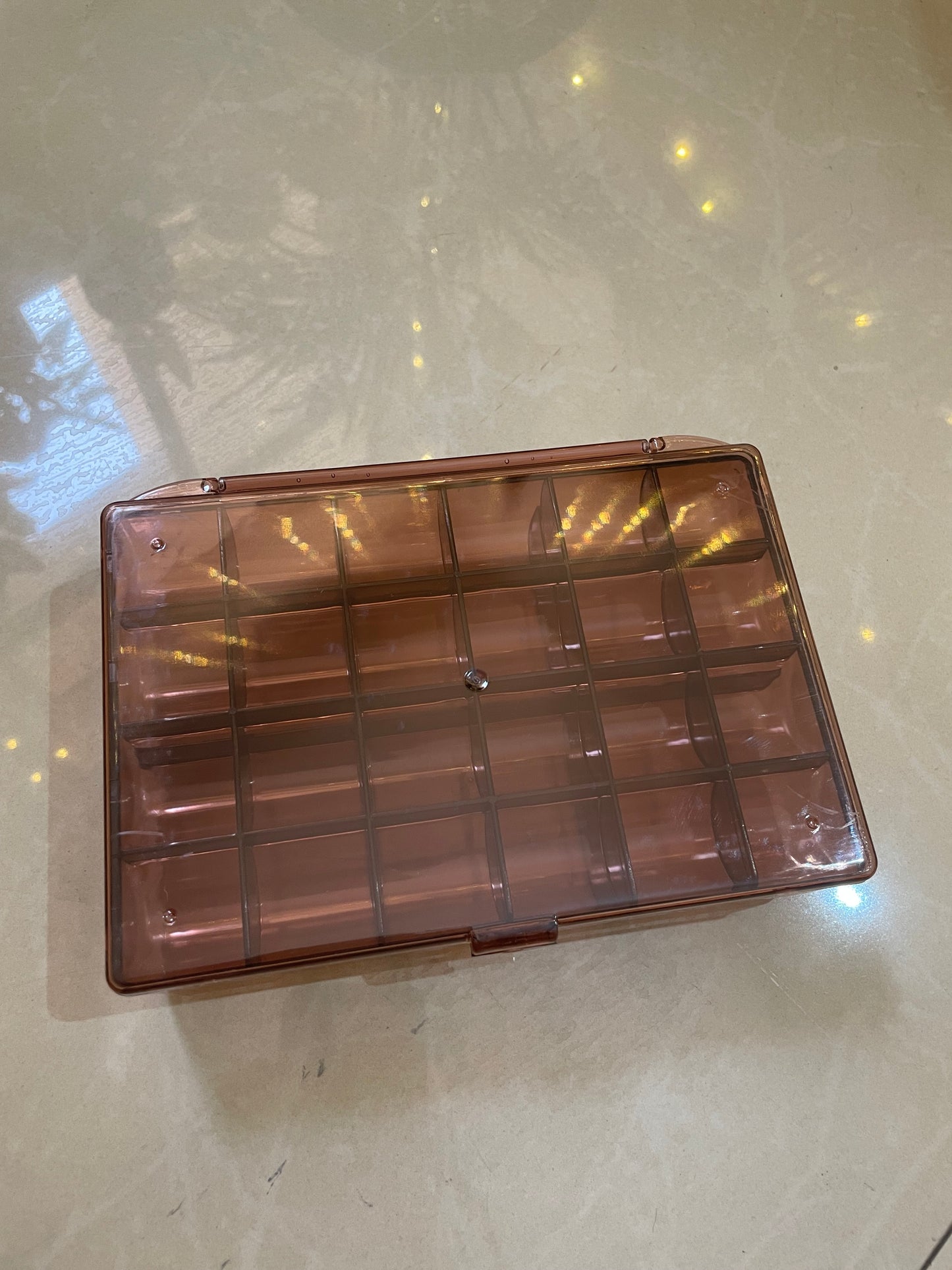 Brown Clear Organiser