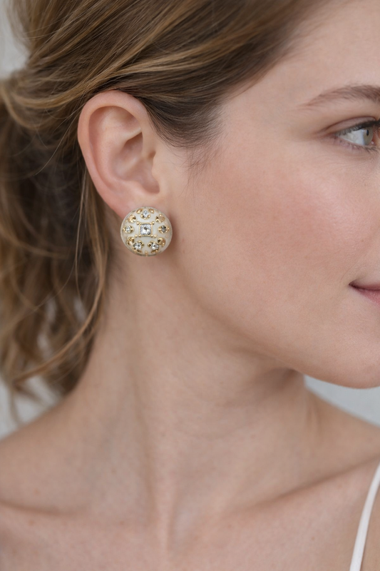 Empress Enamel Dome Studs